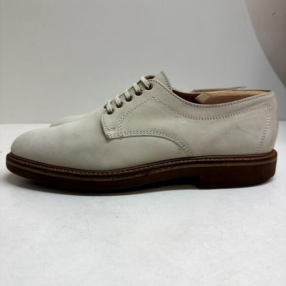 VERY GOOD Armani Jeans White Dirty Bucks Nubuck Derby Made in USA Men’s 9 D